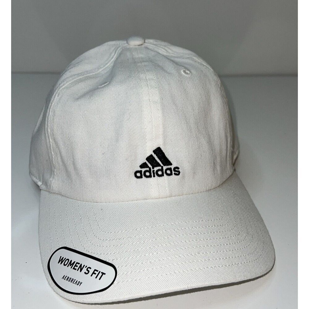 ADIDAS WOMENS SATURDAY 2.0 CAP WHITE STRAPBACK COTTON OSFA New W/‎ Tags
